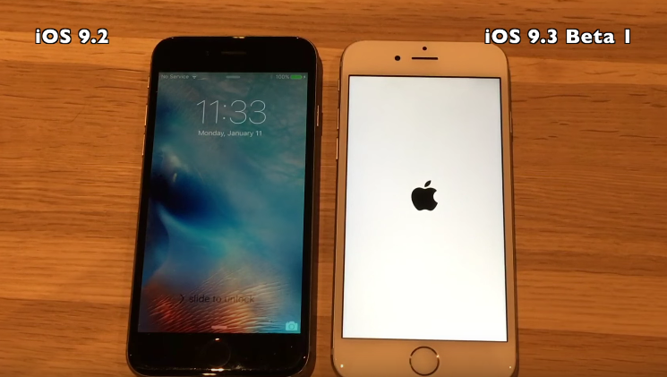 iPhone 6 iOS 9.3 vs iOS 9.2