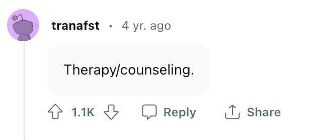 Therapy and counseling are jobs that won't be automated. 