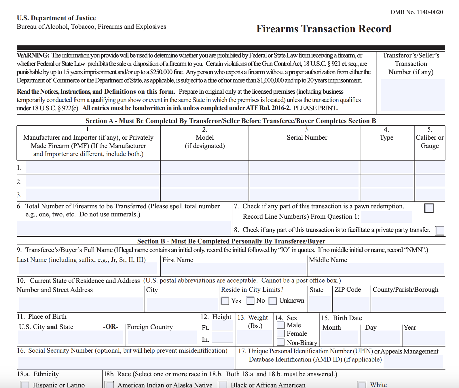 ATF Form 4473 Update FastBound FFL Solutions