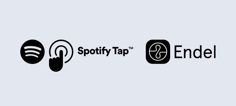 Logos of Spotify Tap and Endel