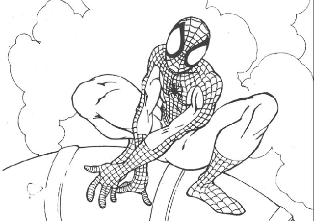 desenhos do homem-aranha para imprimir e colorir