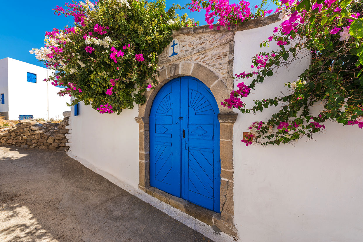 Romantic views in the village of Lachania, near Lindos