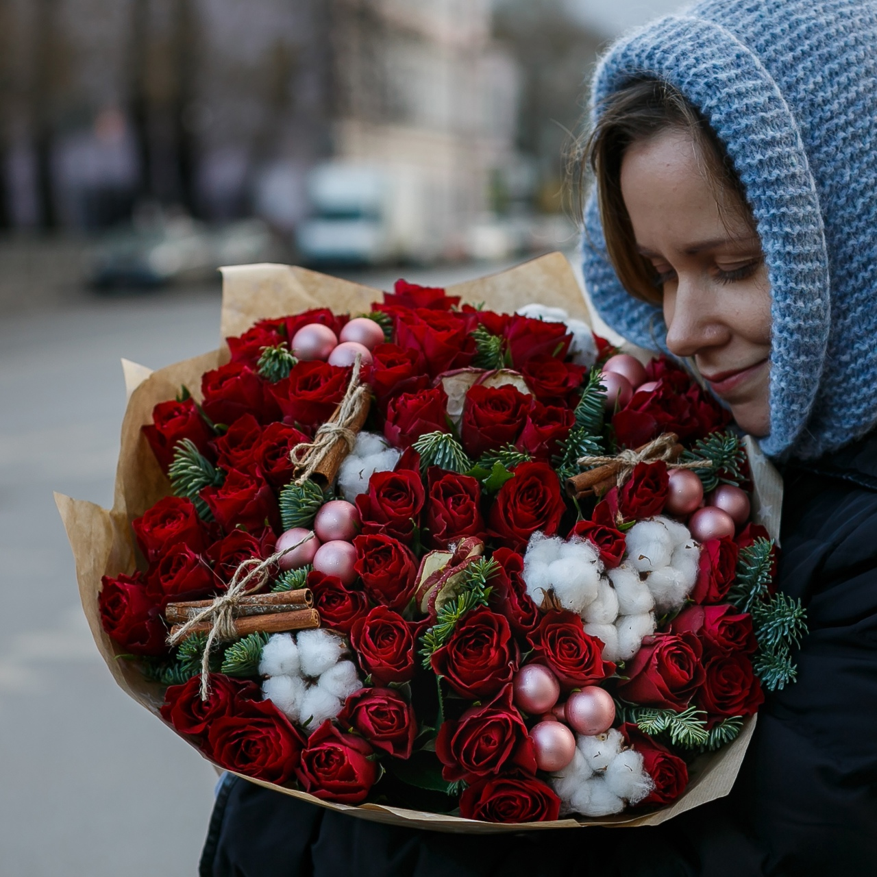 дополнения к букетам на Новый год