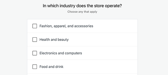 Choose store industry