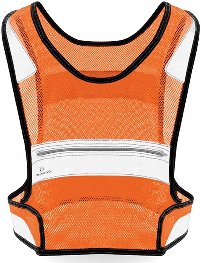 Amphipod Full Visibility Reflective Vest, Blaze Orange, S/M
