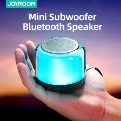 Joyroom Mini Speaker Bluetooth LED Light Bluetooth Speaker Wireless 3D Stereo Home Teather Sound Portable Bluetooth Speaker