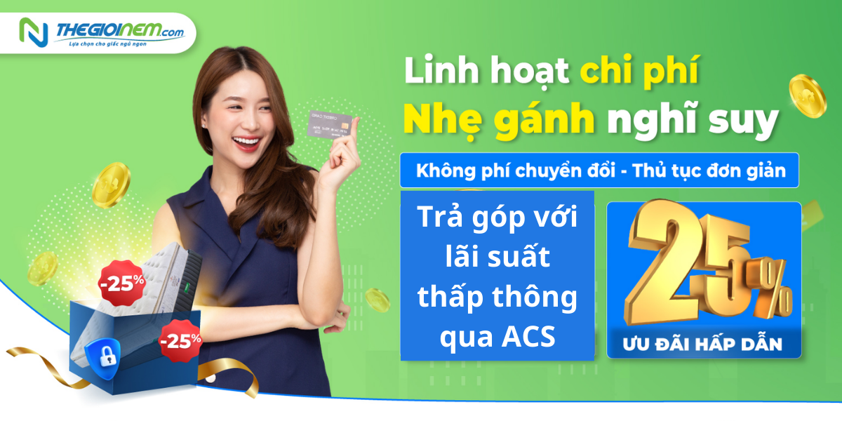 Mua nệm trả góp tại Bến Cát - Bình Dương | Thegioinem.com