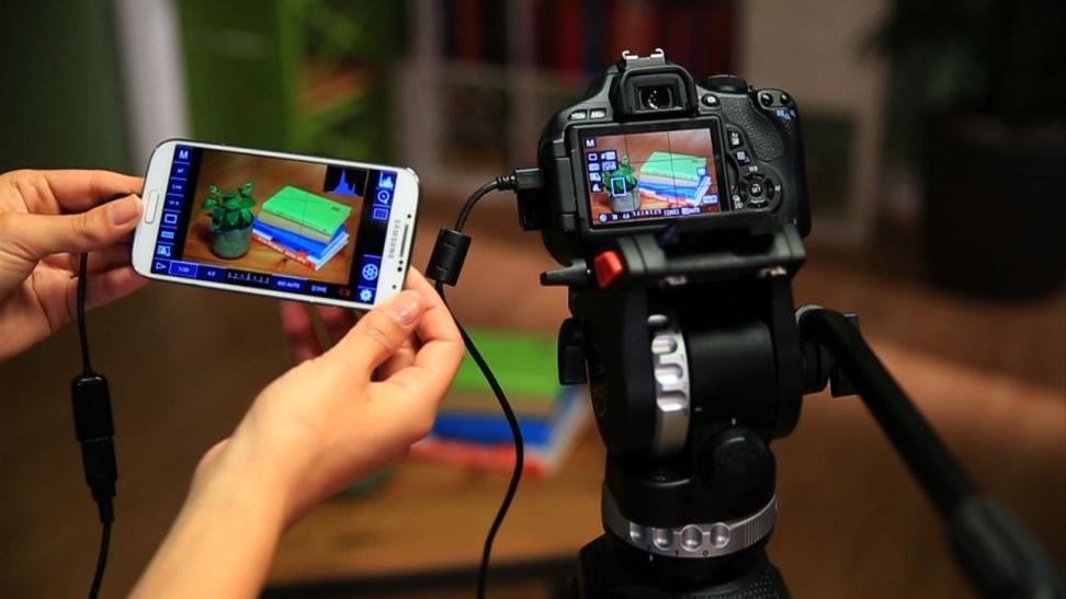 The workflow of live streaming with DSLR cameras 
