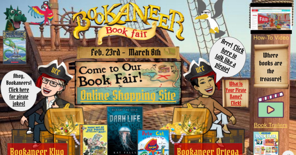 2021 Online Spring Book Fair: Bookaneers