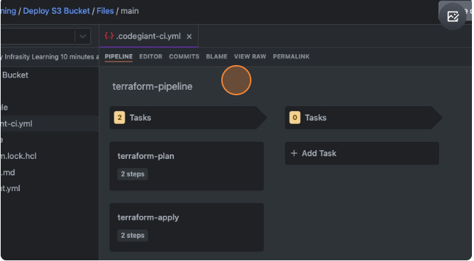 Automating AWS Infrastructure with Terraform: A Step-by-Step Guide to CI/CD Pipelines in Codegiant
