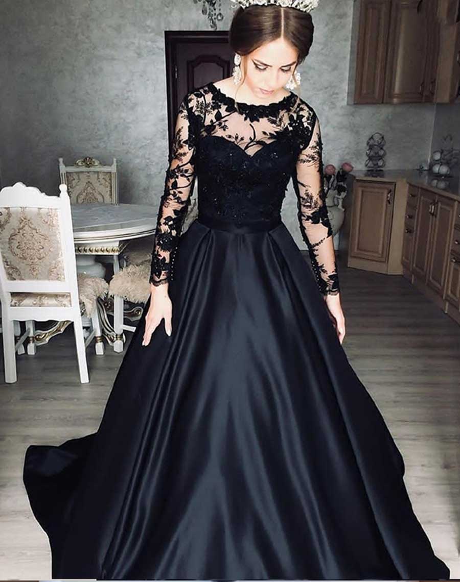 Black wedding dress