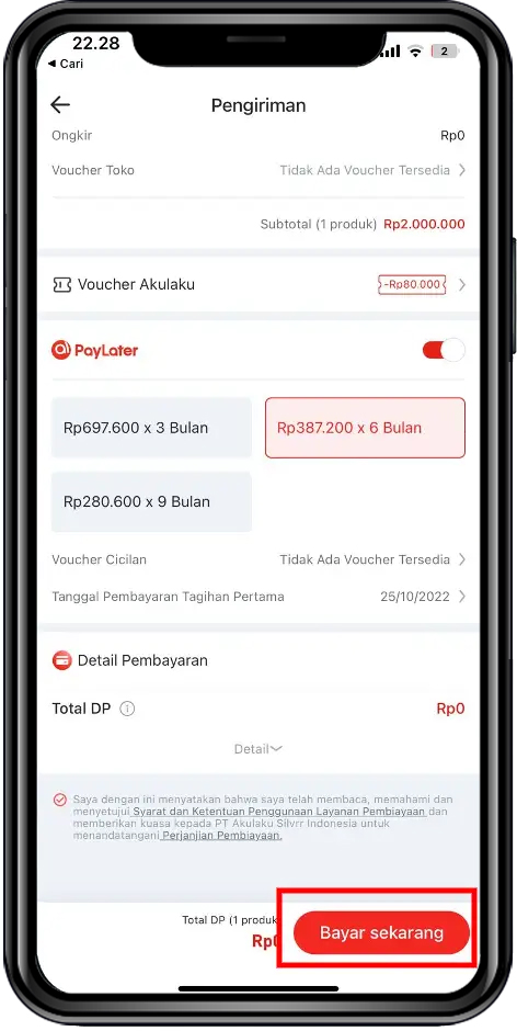 cara gestun akulaku