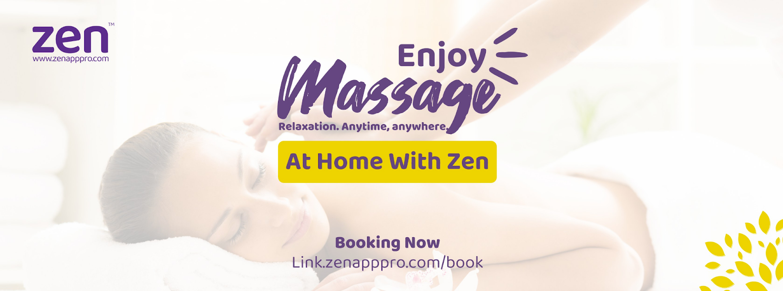 Massage tận nơi dễ dàng cùn Zen 