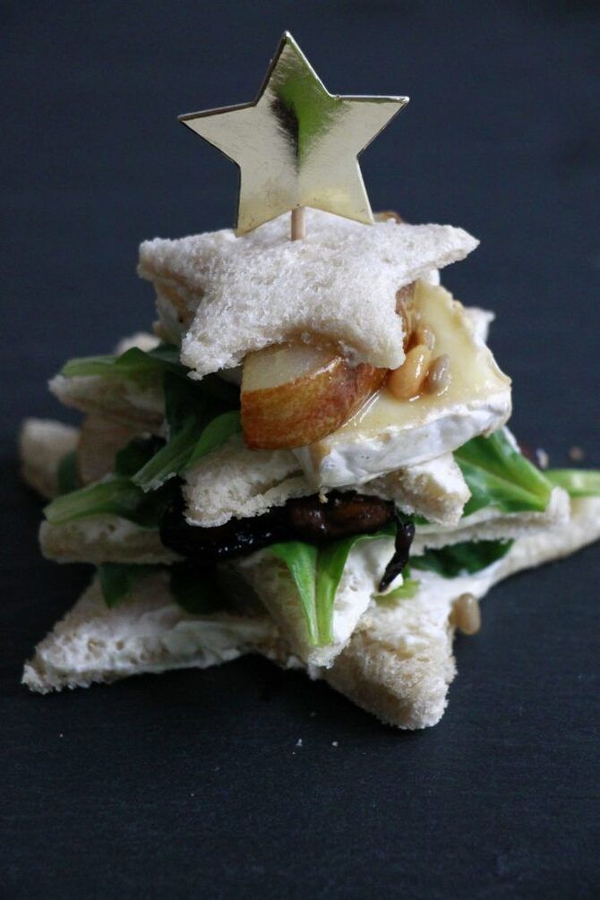 Appetizing appetizer - sandwiches for the New Year's table 1