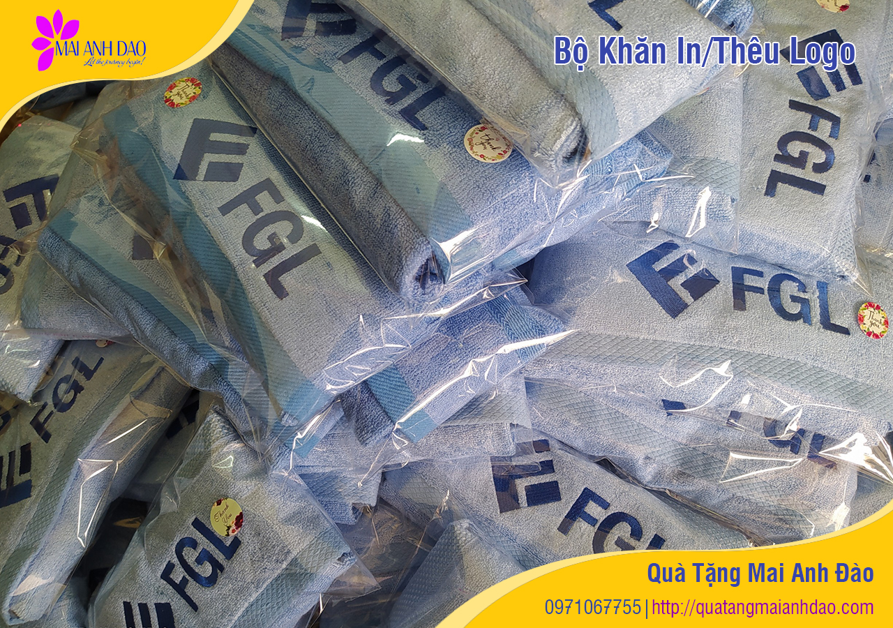 Quà tặng khăn thêu logo giá rẻ Quảng Nam