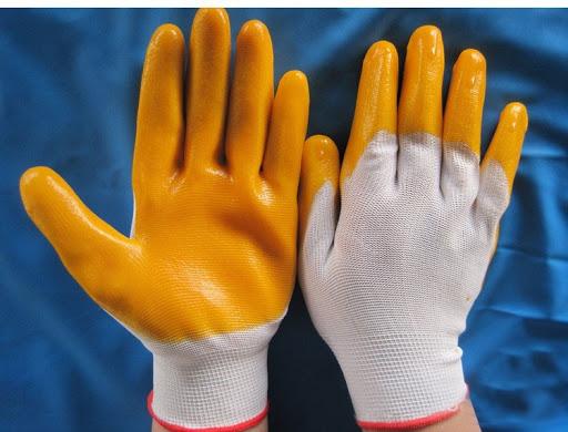 Găng tay phủ Nitrile chống trượt | Lọc chất lỏng, Lọc bụi, Băng keo