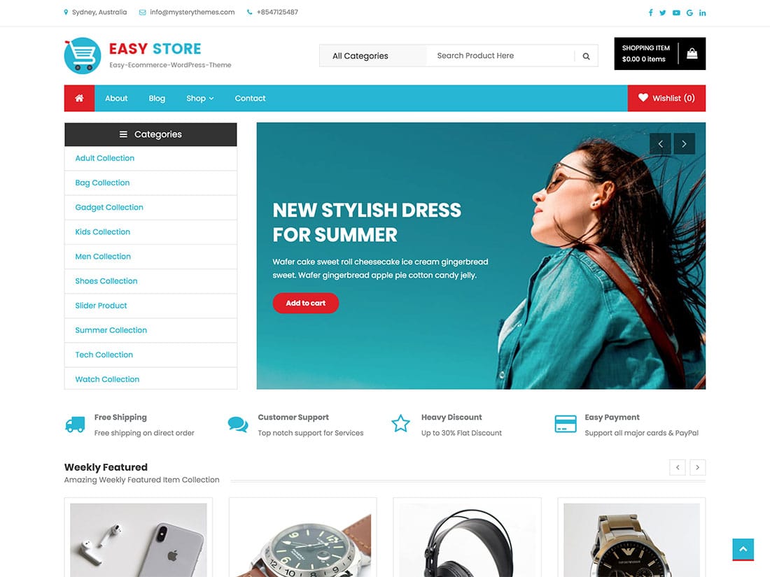 web bán hàng đẹp easy store