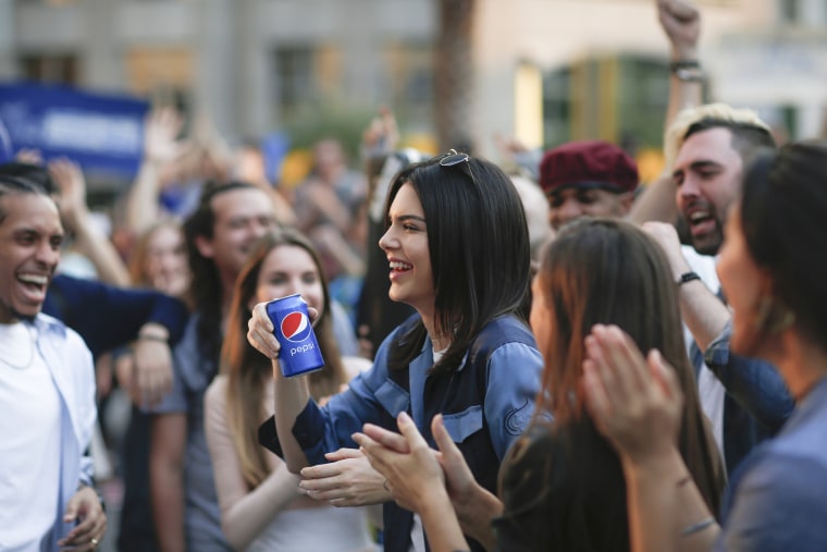 Image: Pepsi PR On-Set With Kendall Jenner