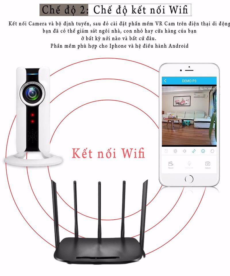 Camera Ip wifi góc rộng 180o nhãn hiệu ASTECH model AST-P10 6