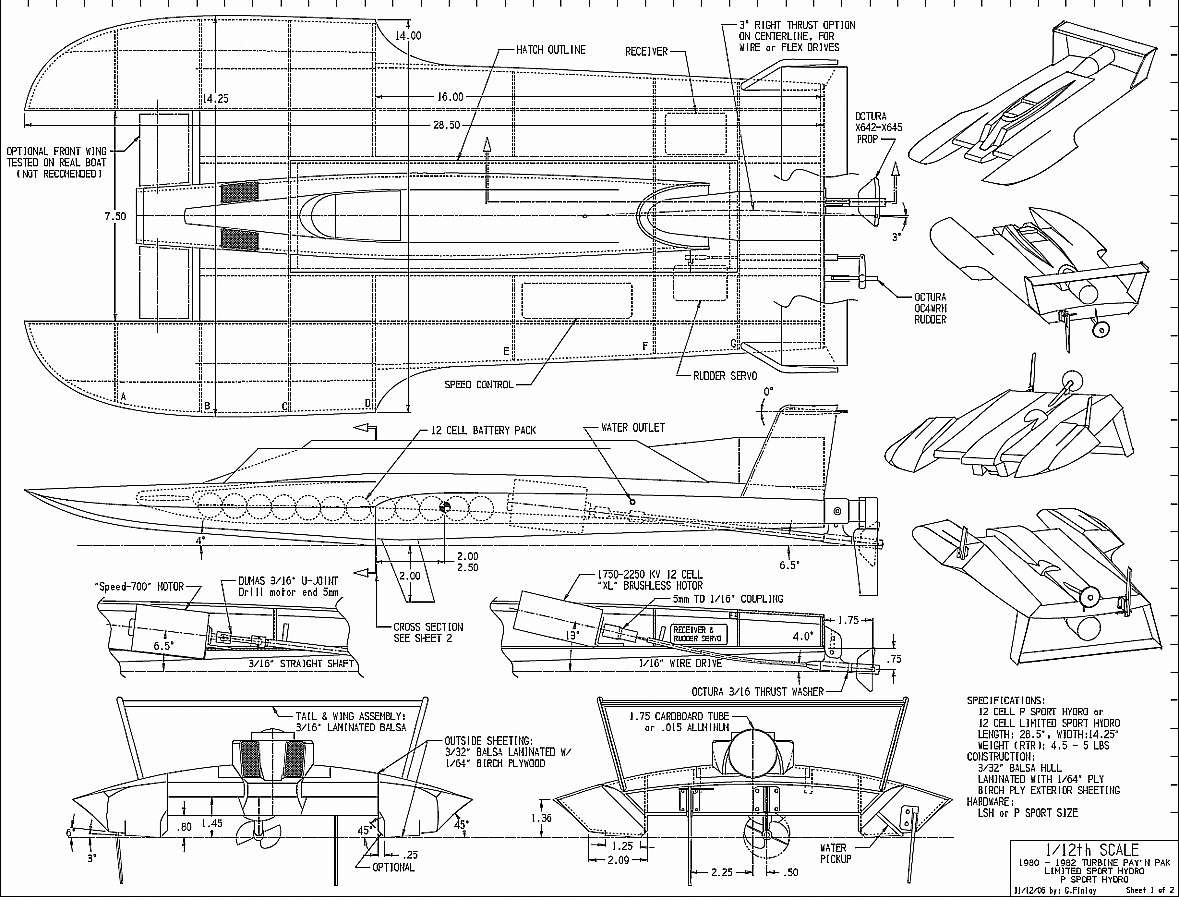 Newton rc boat plans