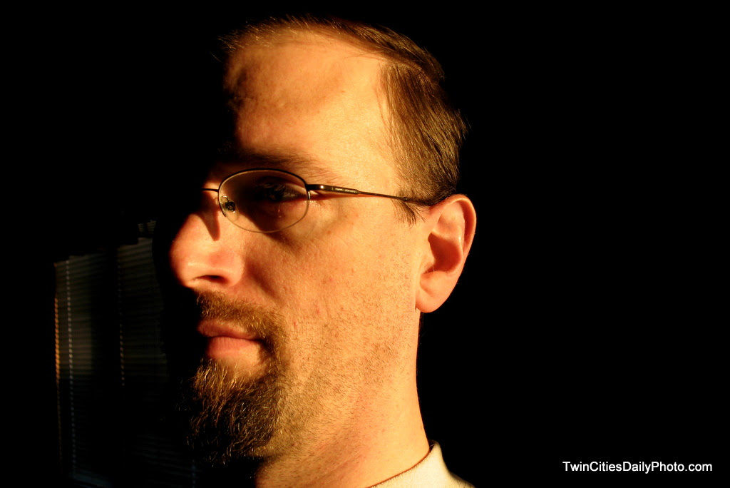 A self portrait photo I took in the fall of last year as the sun was setting.