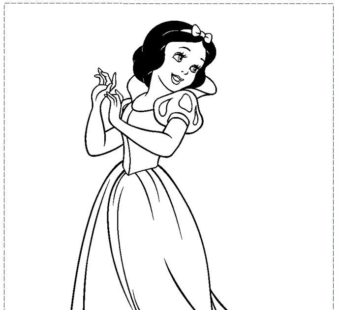 Sketsa Gambar Putri Salju Mudahnya Ayo Belajar Cara