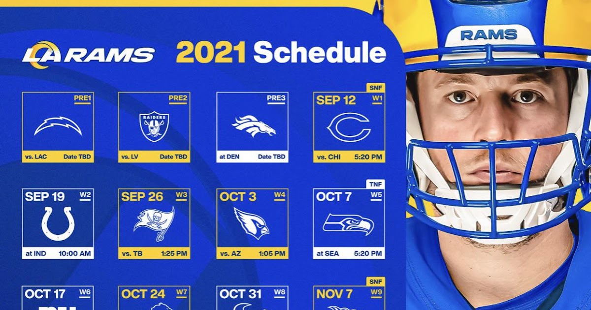 Rams Schedule 2022 Printable - Customize and Print