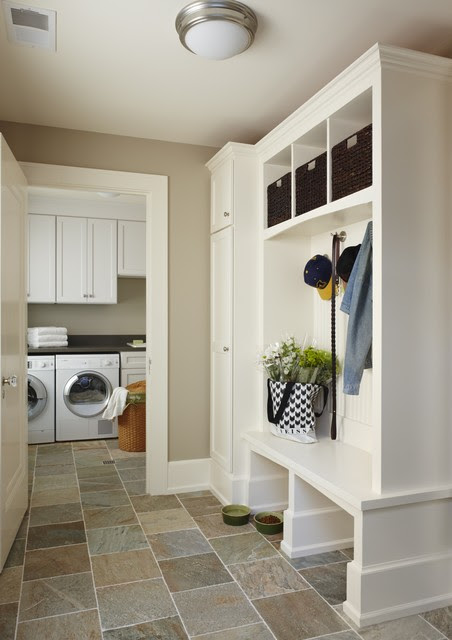 Birmingham mud/laundry room, MI - traditional - laundry room