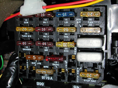 1990 Camaro Fuse Box - Wiring Diagram Schema