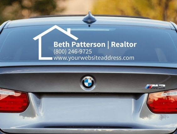 Rear Window Advertising Signs - Vehicle Window Film