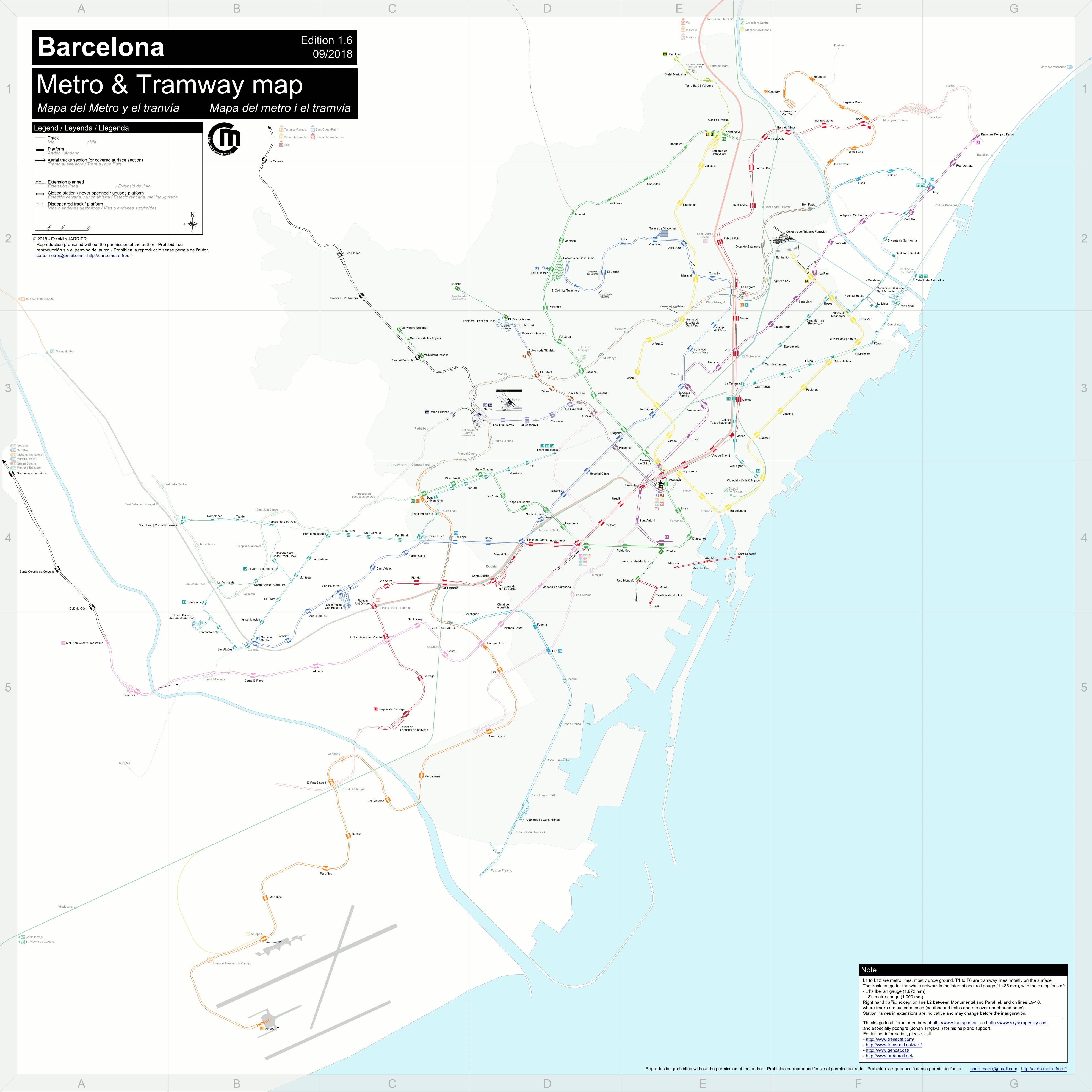 Barcelona Metro Map Pdf