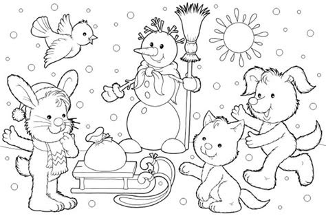 Printable Winter Animals Coloring Pages | Coloring Pages - Free Printable