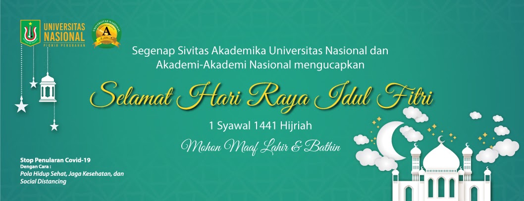 Banner Ucapan Selamat Hari Raya Idul Fitri Tahun 2020 gambar spanduk