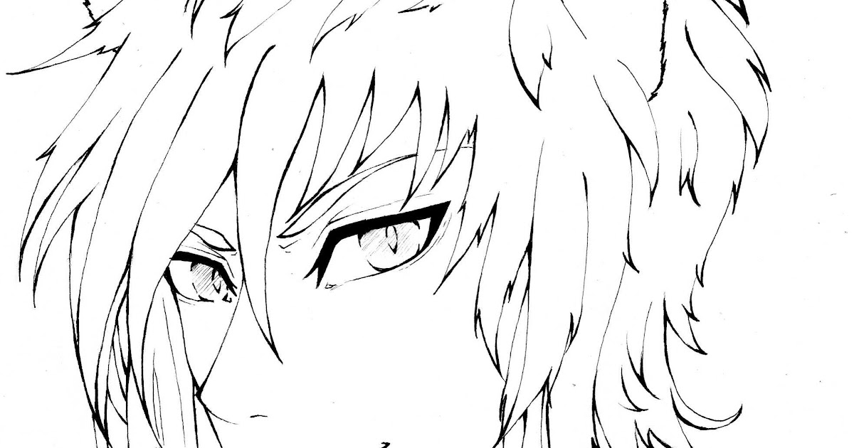 15+ Sketch Demon Anime Boy Drawing (Images 1024x600 Full Screen
