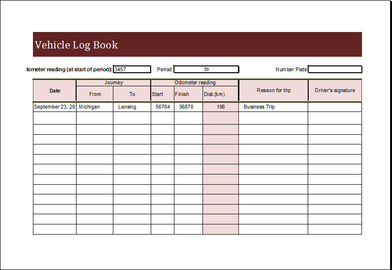 Best Templates: Log Book Template 7  Free Word PDF Documents Download