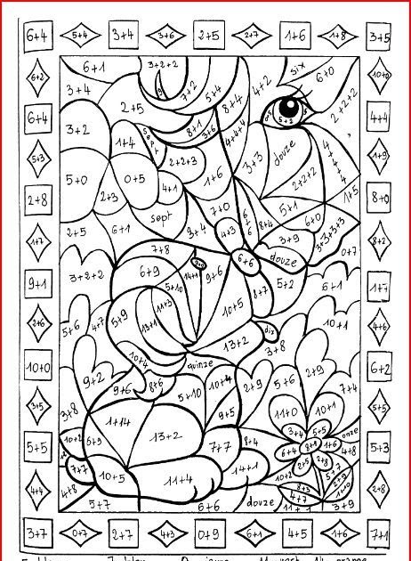 Coloriage Magique De Paques Cp  Coloriage Magique