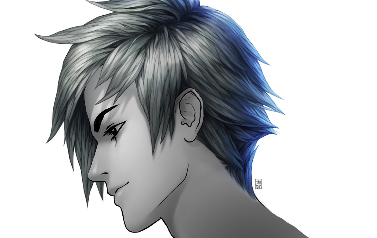 Featured image of post Anime Side Profile Male How to draw short hair for anime manga