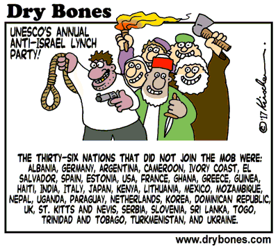 Dry Bones cartoon, UNESCO, UN, Israel,Jerusalem,