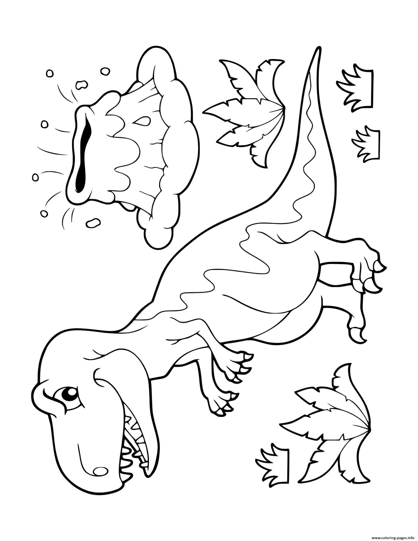 Download 38+ Dinosaur Cartoon For Kids Printable Free Coloring Pages ...