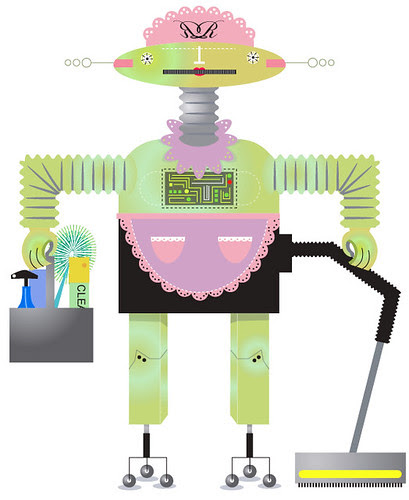 Illustration Friday - Rosie Robot