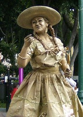 Rancherita,estatua humana