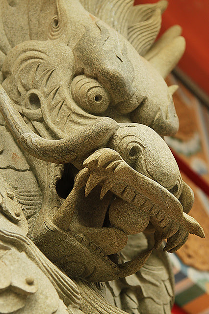 Chinese dragon at the Po Lin Monastery, Hong Kong