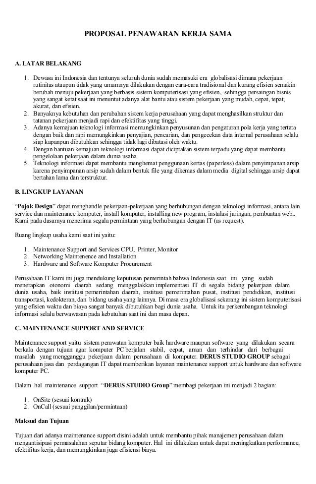 40+ Contoh Surat Pengajuan Kerjasama Usaha Pictures