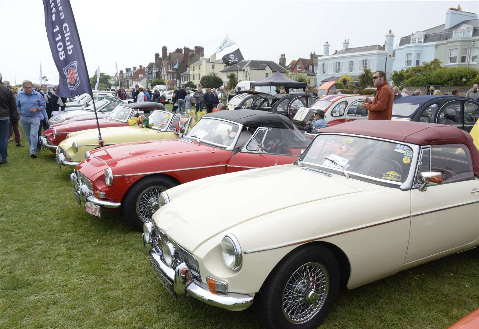 Classic cars on display at motor show