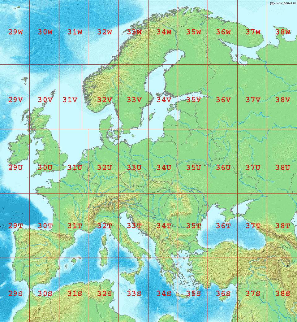 Maps: Map Of Europe With Latitude And Longitude