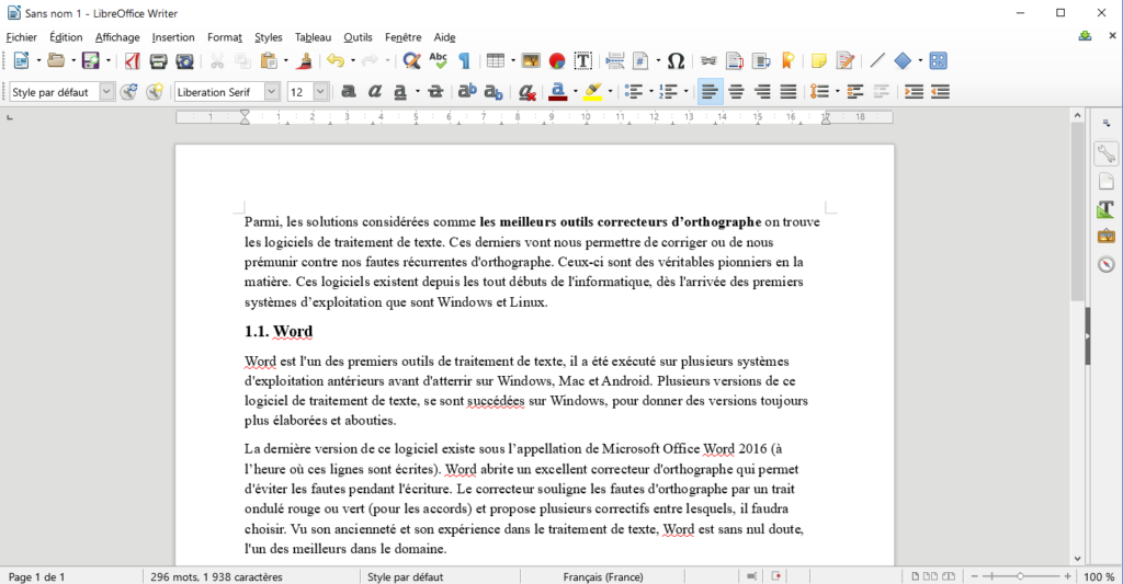 Traitement De Texte Word Gratuit Pour Windows 10 Exemple De