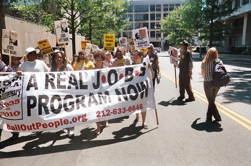 National March for Jobs in Washington, D.C. on May 8, 2010. Members of FIST and Bailout the People Movement carry the lead banner. (Photo: Abayomi Azikiwe) by Pan-African News Wire File Photos