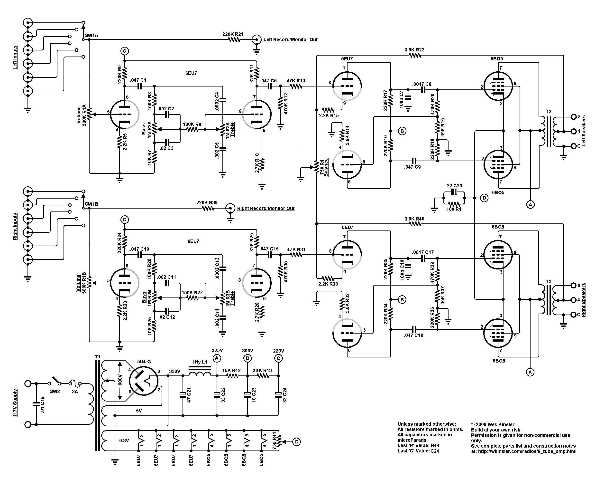 Diy Guitar Tube Amp Schematics