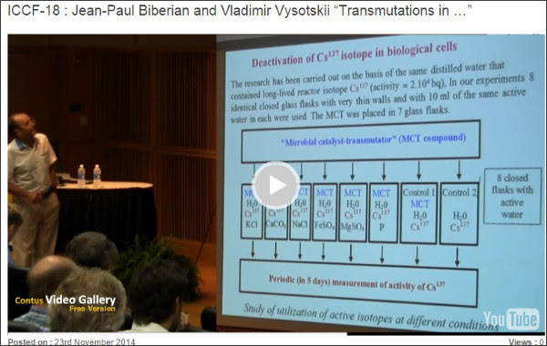http://www.coldfusionvideos.com/videogallery/iccf-18-jean-paul-biberian-and-vladimir-vysotskii-transmutations-in/