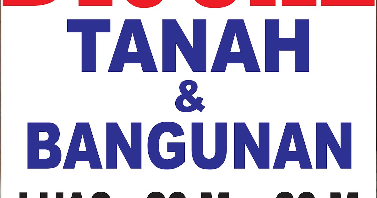 Spanduk Di Jual Tanah contoh gambar banner